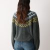 Halo Cashmere Fairisle Jumper | Green