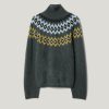 Halo Cashmere Fairisle Jumper | Green