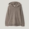 Wool Blend Hooded Jumper | Taupe